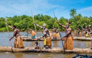 Canoe_Warriers_in_West_Papua